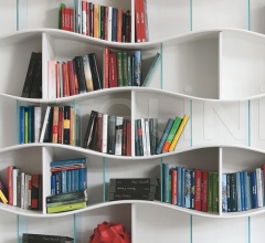 Книжный стеллаж Onda 7318/7319 фабрика Tonin Casa