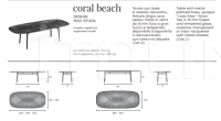 Стол обеденный coral beach Fiam