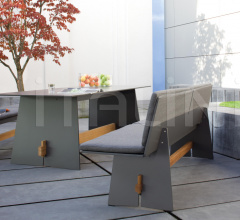 Скамья TENSION Bank mit Rückenlehne фабрика Conmoto