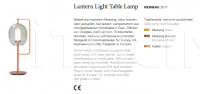 Настольный светильник Lantern Light Table Lamp ClassiCon