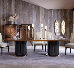 Итальянские Столы для конференц зала - Стол обеденный Dawson Итальянские Столы для конференц зала - Стол обеденный Dawson фабрика Cafedesart by Bianchini