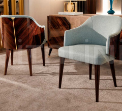 Стул с подлокотниками Miriam фабрика Cafedesart by Bianchini