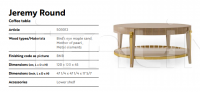 Кофейный столик Jeremy Round Cafedesart by Bianchini