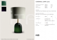 Настольный светильник CARDINAL LAMP Porta Romana