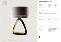 Настольный светильник BIANCA LAMP Porta Romana