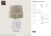 Настольный светильник BARBARA LAMP Porta Romana
