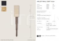 Настенный светильник HALLEY WALL LIGHT Porta Romana