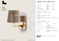 Настенный светильник LIBRARY WALL LIGHT Porta Romana