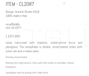 Настольный светильник CL2087 Sigma L2