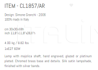 Настольный светильник CL1857/AR Sigma L2