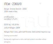 Напольный светильник Z360/O Sigma L2