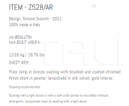 Торшер Z528/AR Sigma L2