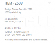 Настенный светильник Z508 Sigma L2