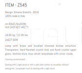 Настенный светильник Z545 Sigma L2