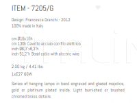 Подвесной светильник 7205/G Sigma L2
