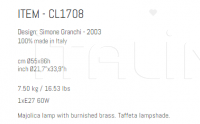 Настольный светильник CL1708 Sigma L2