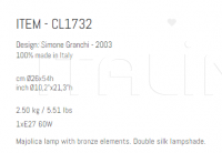 Настольный светильник CL1732 Sigma L2