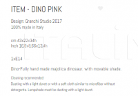 Настольный светильник DINO PINK Sigma L2
