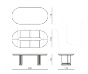 Стол обеденный Essence oval Prophilo by BelCor