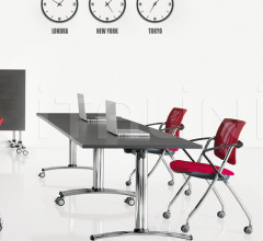 Итальянские Столы для конференц зала - Стол Go Meet Итальянские Столы для конференц зала - Стол Go Meet фабрика Sesta