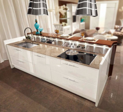 Итальянские Кухни с островом - Кухня Monte Napoleone 1125 Итальянские Кухни с островом - Кухня Monte Napoleone 1125 фабрика Redeco