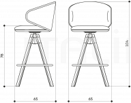 Барный стул Belle ST-4WL Arrmet