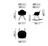 Кресло Eames Plastic Armchair RAR Vitra