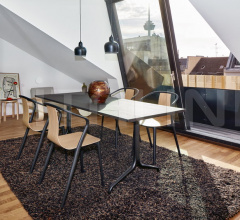 Стул Belleville Armchair Wood Стул Belleville Armchair Wood фабрика Vitra