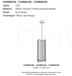 Подвесной светильник Tiffany CH0600/CH0601/CH0602 Pataviumart