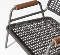 Итальянские Уличная мебель - Кресло ZOE WOOD OPEN AIR фабрика Meridiani