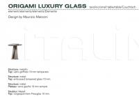Кофейный столик Origami Luxury Glass Alberta Salotti