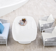 Итальянские Уличные столы - Стол обеденный BIG Low Table Итальянские Уличные столы - Стол обеденный BIG Low Table фабрика Varaschin