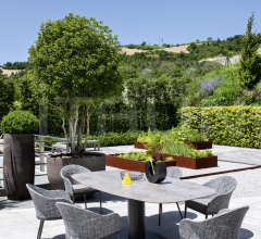 Итальянские Уличные столы - Стол обеденный BIG Table Итальянские Уличные столы - Стол обеденный BIG Table фабрика Varaschin