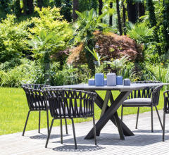 Итальянские Уличные столы - Стол обеденный SYSTEM STAR Table Итальянские Уличные столы - Стол обеденный SYSTEM STAR Table фабрика Varaschin