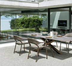 Итальянские Уличные столы - Стол обеденный SYSTEM STAR Table Итальянские Уличные столы - Стол обеденный SYSTEM STAR Table фабрика Varaschin