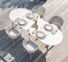 Итальянские Уличные столы - Стол обеденный EMMA Table Итальянские Уличные столы - Стол обеденный EMMA Table фабрика Varaschin