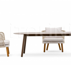 Итальянские Уличные столы - Стол обеденный EMMA Low Table Итальянские Уличные столы - Стол обеденный EMMA Low Table фабрика Varaschin