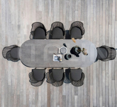 Итальянские Уличные столы - Стол обеденный EMMA Low Table Итальянские Уличные столы - Стол обеденный EMMA Low Table фабрика Varaschin