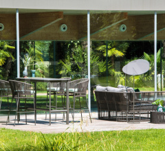 Итальянские Уличные столики - Кофейный столик TIBIDABO COFFEE TABLE фабрика Varaschin