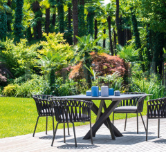 Итальянские Уличные столы - Стол обеденный SYSTEM STAR Table Итальянские Уличные столы - Стол обеденный SYSTEM STAR Table фабрика Varaschin