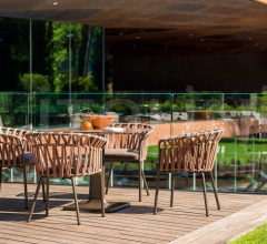 Итальянские Уличные столы - Стол обеденный PLINTO BASE Итальянские Уличные столы - Стол обеденный PLINTO BASE фабрика Varaschin