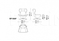 Кресло METROPOLITAN ’14 MP100AP/MP100ADP B&B Italia