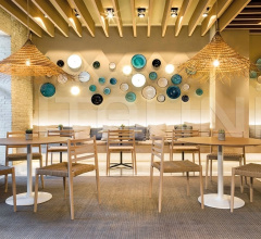 Итальянские Столы обеденные - Стол обеденный Dual 50 BM4392 фабрика Andreu World