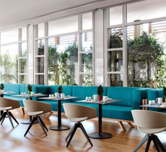 Итальянские Столы обеденные - Стол обеденный Dual 60 BM3355 фабрика Andreu World