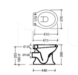 Унитаз Bryant Flush toilet with wall drain Park Avenue