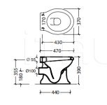 Унитаз Bryant Flush toilet with wall drain & low cistern Park Avenue