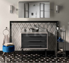 Итальянские Ванная - Стеллаж Brass unit with 3 glass shelves фабрика Park Avenue