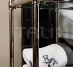 Итальянские Ванная - Стеллаж Brass unit with 3 glass shelves фабрика Park Avenue