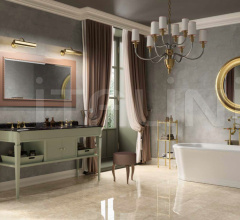 Итальянские Ванная - Стеллаж Brass unit with 3 glass shelves фабрика Park Avenue