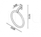 Полотенцедержатель Westin Ring-shaped towel holder Park Avenue